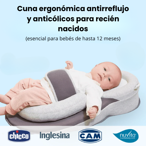 Babynido™ - Cuna neonatal antirreflujo con soporte pediátrico